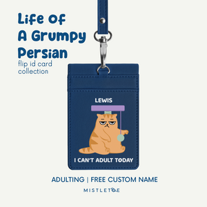 Adulting - Flip ID Card | Lanyard