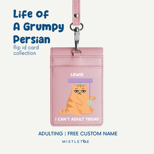 Adulting - Flip ID Card | Lanyard