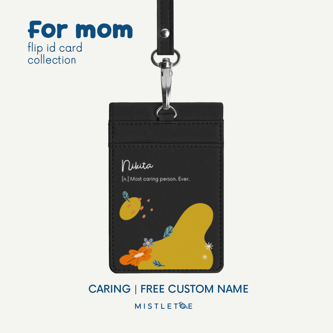 Caring - Flip ID Card | Lanyard