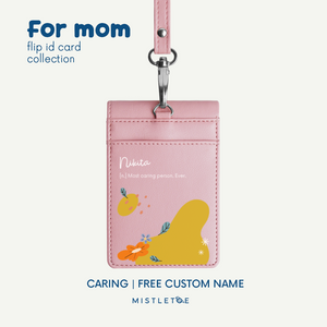 Caring - Flip ID Card | Lanyard