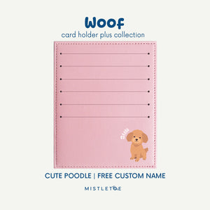 Cute Poodle - Card Holder Plus