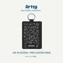 Muat gambar ke penampil Galeri, Life in Doodle - Key Holder
