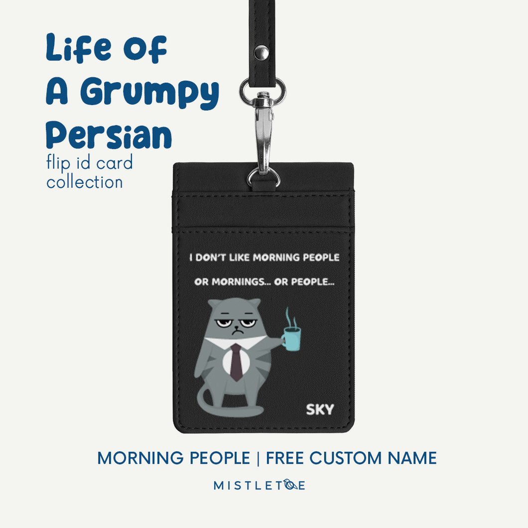 Morning People - Flip ID Card | Lanyard