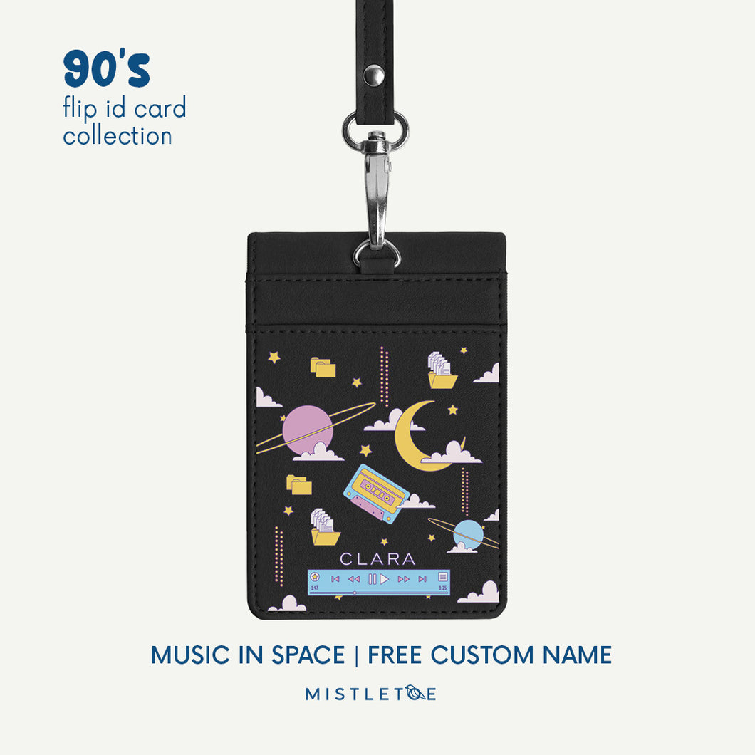 Music in Space - Flip ID Card | Lanyard