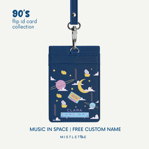 Music in Space - Flip ID Card | Lanyard