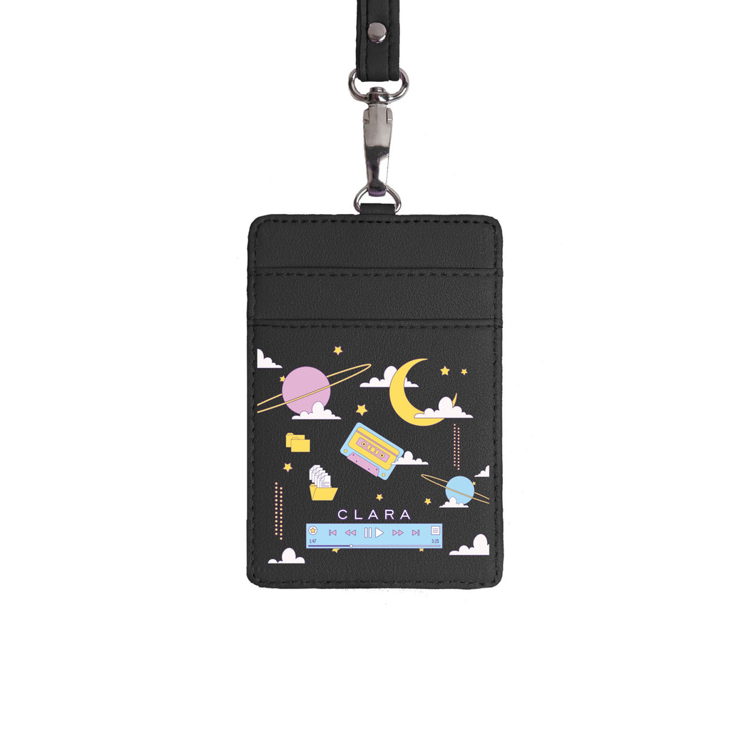 Music in Space - ID Card Holder | Lanyard